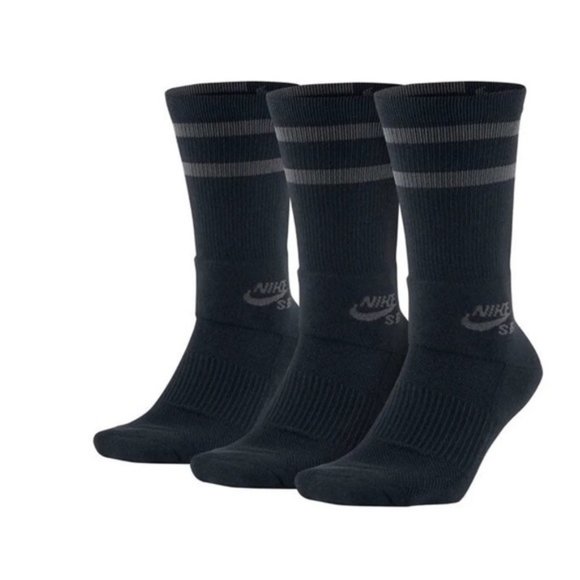 Nike SB skate snowboard style black socks FC F.C. unisex size medium soccer - Picture 2 of 8
